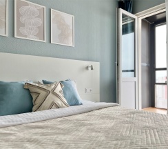 "KristaKosta" Однокомнатная квартира с потрясающим видом на залив (Метро Ленинский проспект/Автово, 10 минут на транспорте) в Rauktis apartments