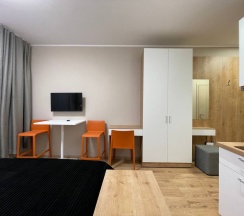 Апартаменты в ЖК "START"  (спальные места 2) (Метро Парнас, 15 минут пешком) в Rauktis apartments