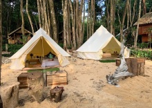 Тент с видом на море односпальная кровать в O Little Tent de Koh Chang