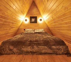 Двухместный коттедж Classic двуспальная кровать в Aframe-Village