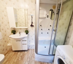 1-комнатные апартаменты студия с 1 двуспальной кроватью в Апартаменты Новосибирска