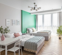 Апартаменты Делюкс двуспальная кровать в Апарт-отель Nordy Homes Minsk