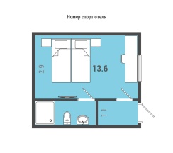 номер "Спорт Стандарт" в Золотая долина