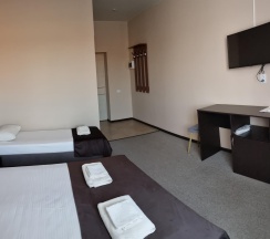 Номер стандарт семейный с 1 односпальной и 1 двуспальной кроватью в Leto Place