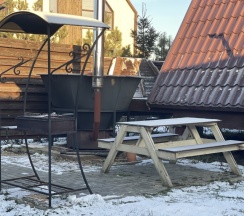 A-Frame №1 (оснащение дома, банного чана и бани см. Подробнее) в Pavlove Village