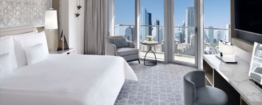 Двухместный номер Premier с видом на город двуспальная кровать в Kempinski Central Avenue Dubai