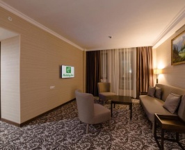 Двухместный люкс Business с видом на город двуспальная кровать в Holiday Inn Aktau-City Centre