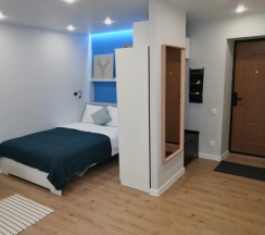 Двухместный люкс с балконом (двуспальная кровать) в Luxury Studio Na Pushkina Flat
