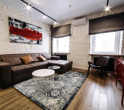 Апартаменты Deluxe с 2 комнатами с видом на город в City apartments-deluxe room