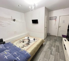 Номер улучшенный с 1 двуспальной кроватью (цокольный этаж) в Kovensky