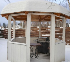 Aframe Luxe White | Банный чан на территории в Берёзовая роща