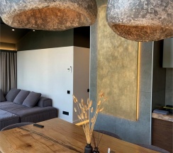 Дом «SILVER» с банным чаном на террасе в Luxe House