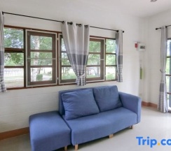 Двухместный люкс двуспальная кровать в Arthit-Thai Orchard & Resort