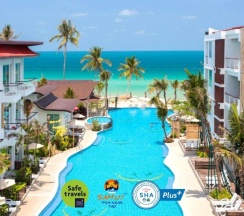 Двухместный номер Deluxe с видом на море двуспальная кровать в The samui beach resort