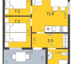 Коттедж "Семья" в Золотая долина