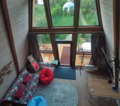 A-frame house в А-фрейм Рыжая Такса