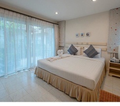 Двухместная вилла двуспальная кровать в Chez Nous Boutique Resort