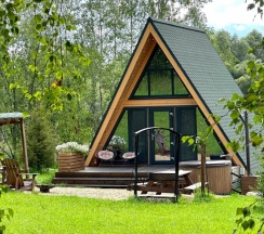 Участок с домиком "Морковь" А-фрейм категории стандарт в Ланьдиво