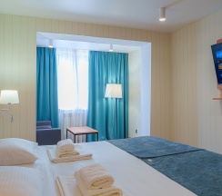 Семейный Супериор с одной большой или двумя односпальными кроватями в Энергетик