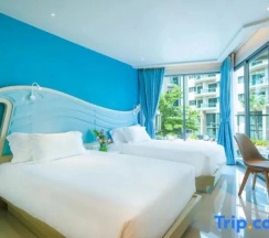 Четырёхместный номер Deluxe с видом на океан в Centara Sonrisa Residences & Suites Sriracha