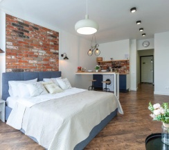 Апартаменты c 1 комнатой с балконом в RentPlaza