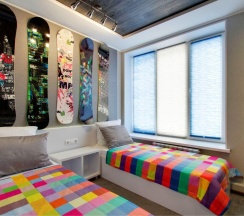 № 1 ЭКСТРИМ,  №12 ЛАЙНЕР. Стандартный двухместный номер с раздельными кроватями в Smile