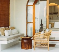 Двухместный люкс Beachfront двуспальная кровать в Zazen Boutique Resort & Spa