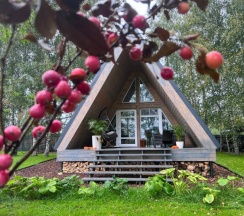 Двухместные апартаменты Deluxe с видом на реку двуспальная кровать в Fraubu.camp