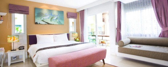 Двухместный Suite The Beach двуспальная кровать в The Beach Boutique House