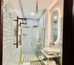 Двухместный номер Aquamarine с 2 односпальными кроватями в Green place