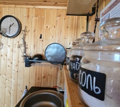 Номер с двумя раздельными кроватями и панорамным окном (вид на море) в Яндова губа