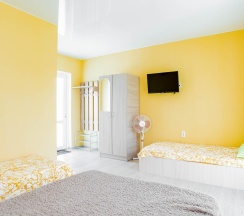 Комната стандарт с 2 односпальными и 1 двуспальной кроватью №4 в Алешкина мечта