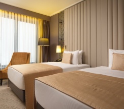 Двухместный номер с видом на реку 2 отдельные кровати в Double Tree by Hilton