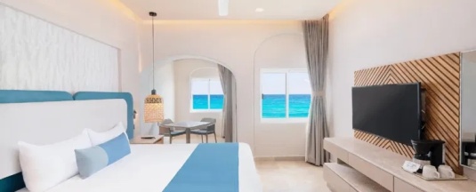 Двухместный номер Ocean Front (двуспальная кровать) в GR Solaris Caribe Adults Only - All Inclusive