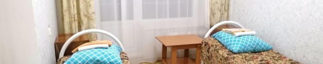 Комната эконом с 2 односпальными кроватями в Уральские зори