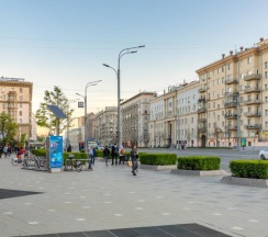1-комнатные апартаменты студия 14-1 в Good Room Guru (Гуд Рум Гуру) на улице Земляной вал