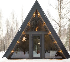 №6 A-Frame 50m2 с купелью (оснащение дома, стоимость купели и бани см. Подробнее) в Les holidays