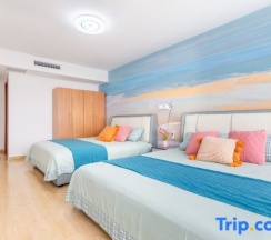 Тент с 3 комнатами с видом на море в Rizhao Shuohai Seaview Homestay (Wanpingkou Branch)