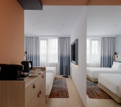 Стандартный номер с двумя кроватями 100*200 в Hampton by Hilton