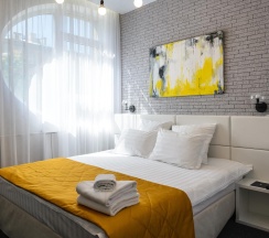 Комната стандарт с 1 двуспальной кроватью в Hotel design style