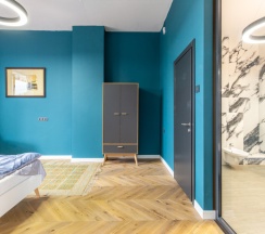 Апартаменты Deluxe с балконом и с красивым видом из окна в Апарт-отель Residence Graphite