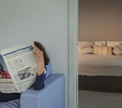 Номер Standard Пентхаус c 1 комнатой с балконом и с частичным видом на море в Residence Sunrise Cesenatico
