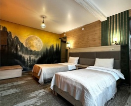 3х - местный номер c тремя раздельными кроватями и балконом в Green Park Arkhyz&SPA