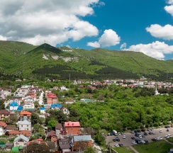 2-комнатные апартаменты люкс Панорамная квартира с кухней-гостиной и отдельной спальней в Апартаменты от Top Gelendzhik (Топ Геленджик)