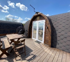 Коттедж премиум с 1 двуспальной кроватью (Глэмпинг люкс) в Набережная №1