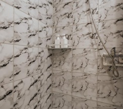 Трехместный номер с двуспальной и односпальной кроватью в Шум ручья