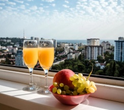 1-комнатные апартаменты стандарт Виноградная 22/1 б в Sun City Apartment (Сан Сити Апартмент) на улице Виноградная 22/1Б