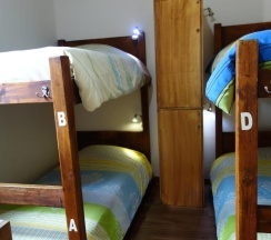 Кровать в общем номере в The Cranky Croc Hostel