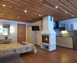 Люкс с красивым видом из окна в Аврора Country House