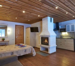Люкс с красивым видом из окна в Аврора Country House